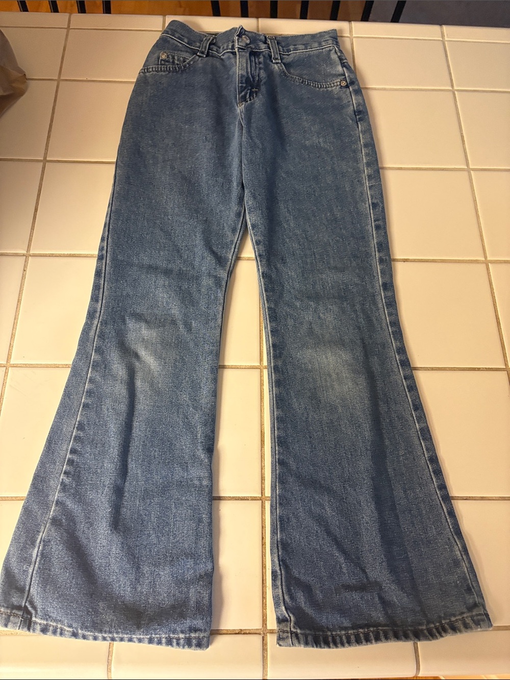 Lee Kids Flared Jeans in Blue Wash